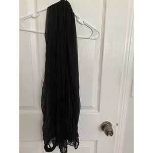 Black wrap scarf